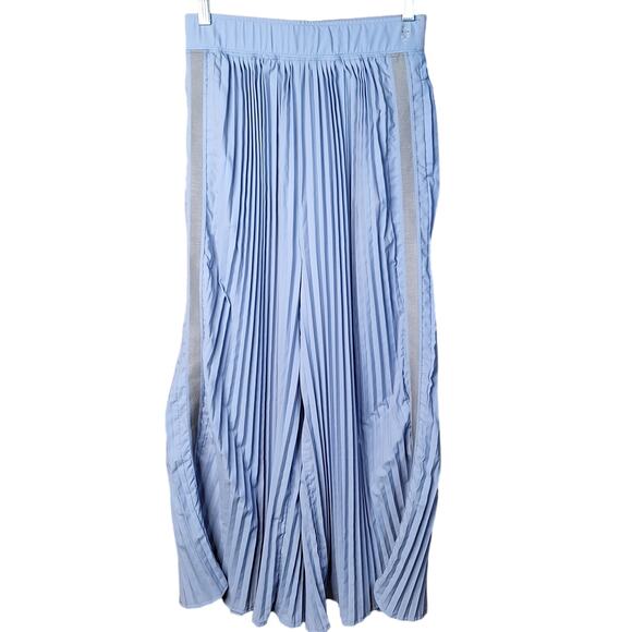 Free People Movemen LIft Off pleated wide leg pillow pants blue nylon small - Picture 2 of 7